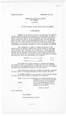 White House Press Release, Proclamation Number 2666
