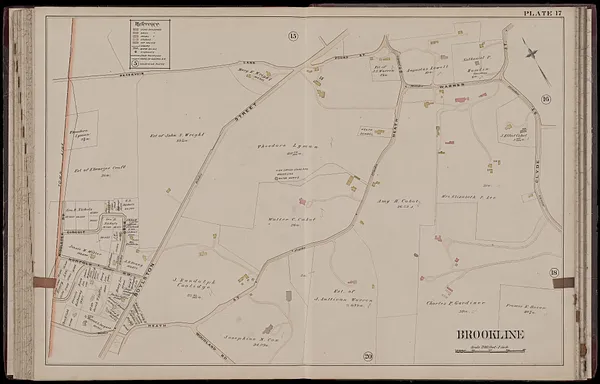 Atlas of the town of Brookline, Massachusetts