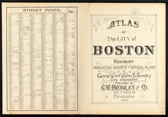 Atlas of the city of Boston : Roxbury