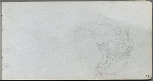 Sketchbook, page 93: Study of a Saddle