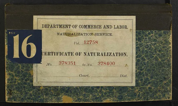 Volume 16, Certificates 378351 - 378400, 1913-1914