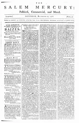 The Salem Mercury: Political, Commercial, and Moral