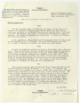 Memorandum, Daily Korean Bulletin