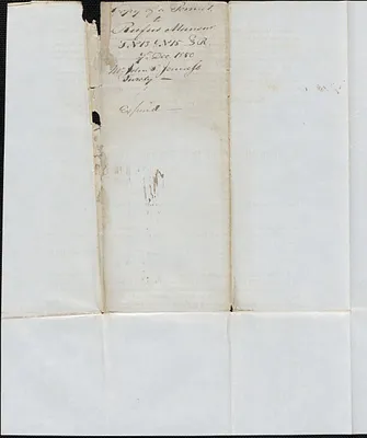 Copy of a Permit from George Coffin to Rufus Mansur, 7 December 1850