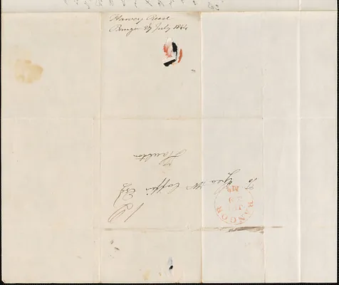 Harvey Reed to George Coffin, 27 July 1844