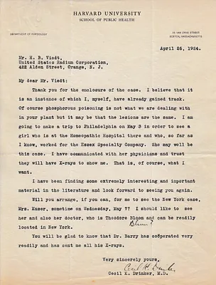 Letters Received to H.B. Viedt, April 26, 1924