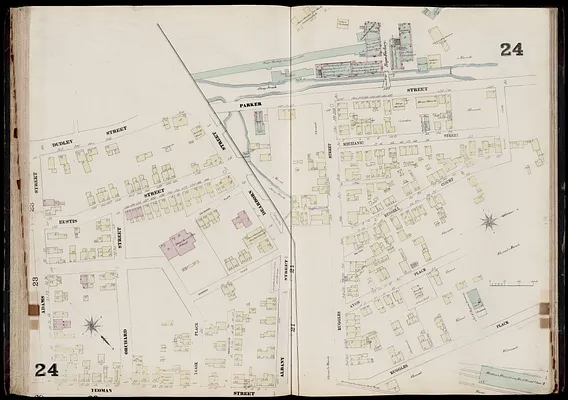 Insurance map of Charlestown : portions of Roxbury (now annexed to Boston) and Cambridge