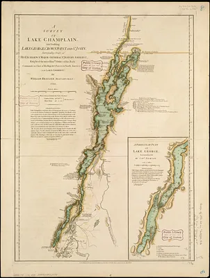 A survey of Lake Champlain, including Lake George, Crown Point, and St. John