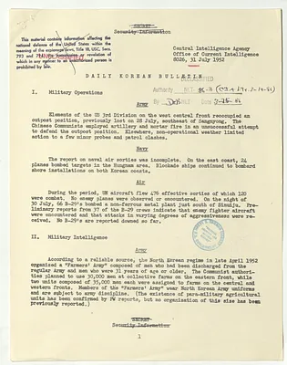 Memorandum, Daily Korean Bulletin