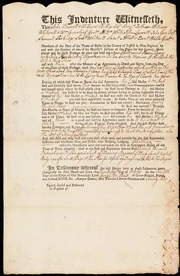 Henry Dorcy indentured to apprentice with John Kendrick of Edgartown, 21 October 1772