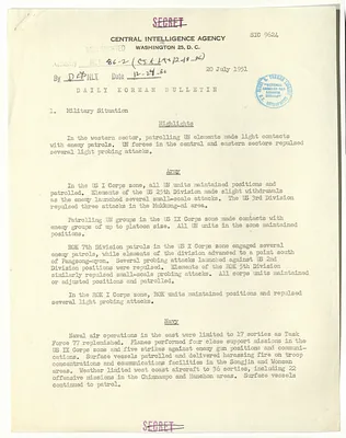 Memorandum, Daily Korean Bulletin