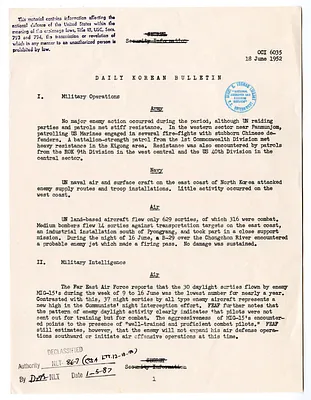 Memorandum, Daily Korean Bulletin