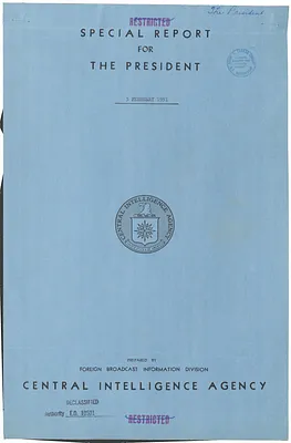 Report, Foreign Radio Reactions to the United Nations Decision Concerning Chinese Aggression and to the Reports of General Dwight Eisenhower