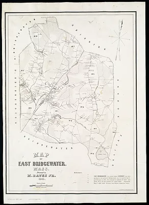 Map of East Bridgewater, Mass