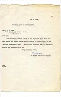 One-page typescript letter from Willis H. Rich to Captain G. T. Rude