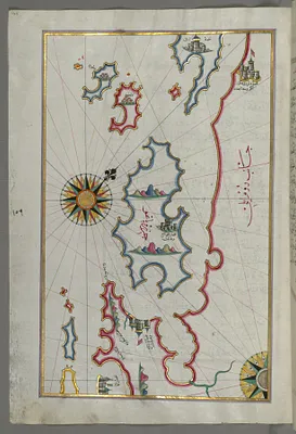 Map of the Islands of Pag and Rab