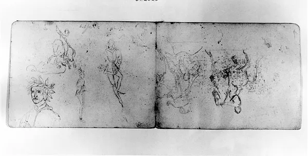 Sketch of the Head of Dante and Other Subjects