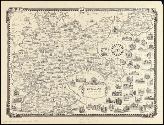 A pictorial map of Germany