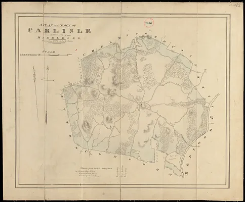 Plan of Carlisle made by John G. Hales, dated 1831