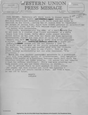 Barksdale AFB White House to Dinner Party to National Guard Ball to AF#1 [Pool Report]