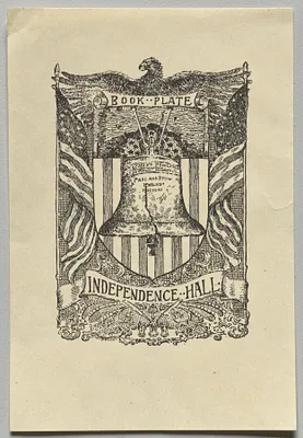 Bookplate:  Independence Hall
