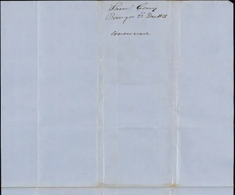 Samuel Cony to George Coffin, 22 December 1848