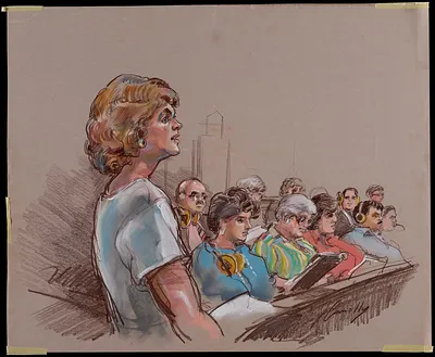 Courtroom scene
