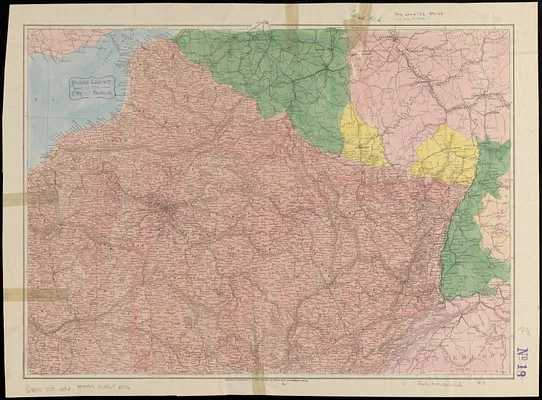 Bacon's map of the seat of war from Paris to the Rhine