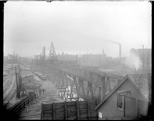 Wharf scene, Ft. Point Channel area