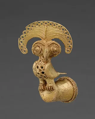 Finial with Bird (Harpy Eagle with Royal Flycatcher Crest?)