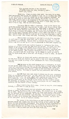 Press Release, Speech of President Harry S. Truman, Little Falls, New York