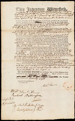 Mary Wheeler indentured to apprentice with Michael Burn of Boston, 8 October 1778