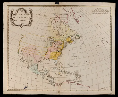Carte de l'Amérique septentrionale, 1754