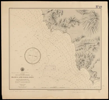 North America, west coast of lower California, Blanca and Falsa Bays