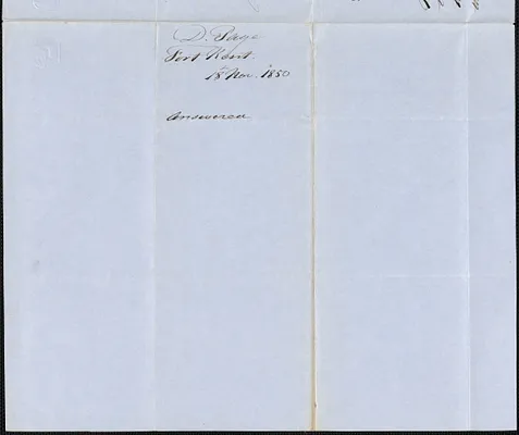 D. Page to George Coffin, 18 November 1850