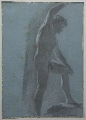 Study of a Male Nude (verso)
