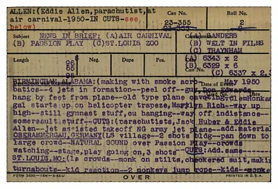 Personalities: Allen, Eddie – Arnold, Gen. William