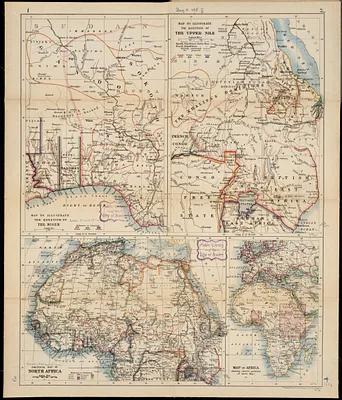 W. & A.K. Johnston's maps to illustrate the Niger and Upper Nile questions