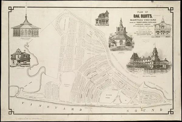 Plan of Oak Bluffs, Marthas Vineyard