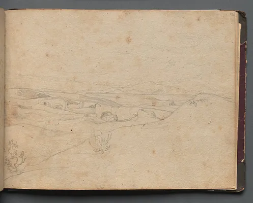 Album with Views of Rome and Surroundings, Landscape Studies, page 40a: Roman Landscape