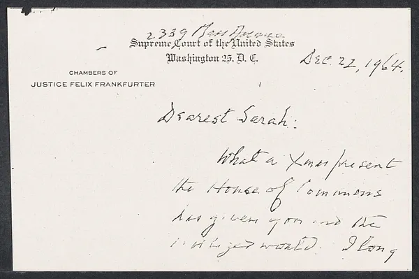 Herbert Brutus Ehrmann Papers, 1906-1970. Sacco-Vanzetti. Sara R. Ehrmann: re capital punishment. Box 12, Folder 2, Harvard Law School Library, Historical & Special Collections