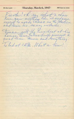 Diary Entry of Harry S. Truman