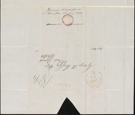 James Crawford to George Coffin, 22 August 1838