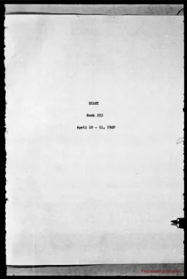 Volume 253, April 10 – April 11, 1940