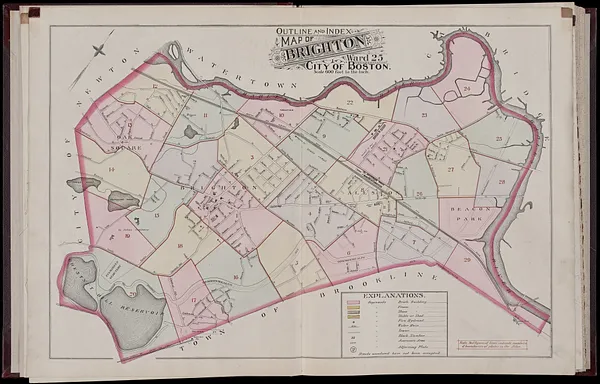 Atlas of the city of Boston, volume seven, Brighton, Mass.