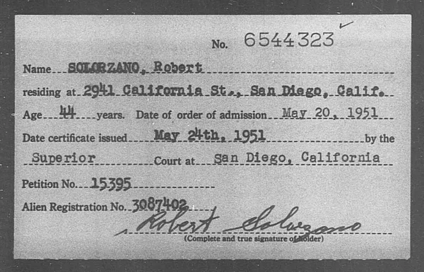 Solorzano, Robert - 1951