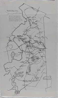Map made by James S. Draper representing Wayland in 1775