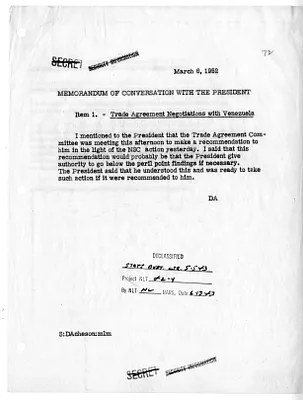 Memorandum of Conversation with Secretary of State Dean Acheson and President Harry S. Truman