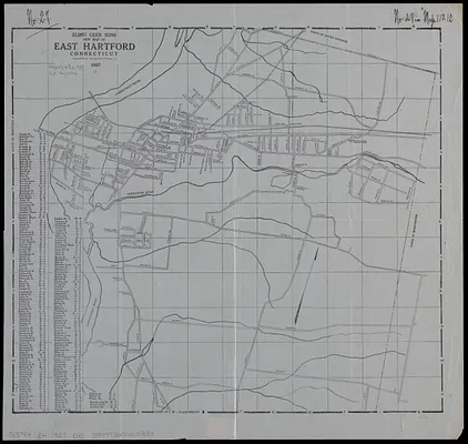 Elihu Geer Sons new map of East Hartford, Connecticut