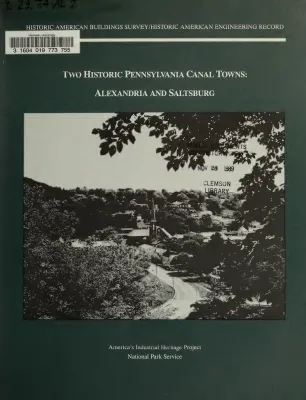 Two Historic Pennsylvania Canal Towns: Alexandria and Saltsburg, March 1989